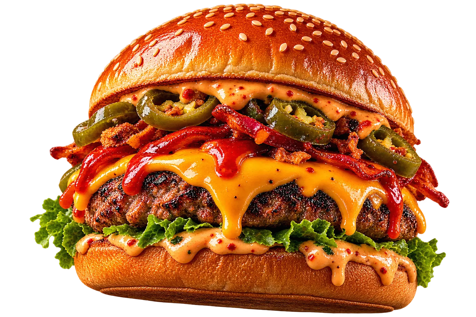 Spicy Inferno burger